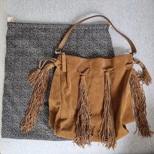 Anthropologie - Loeffler Randall Hobo Suede Fringe Bag